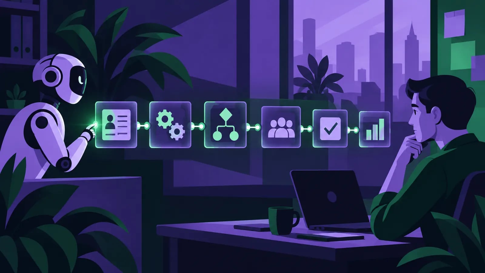Событие запускает последовательность проверяемых действий в CRM