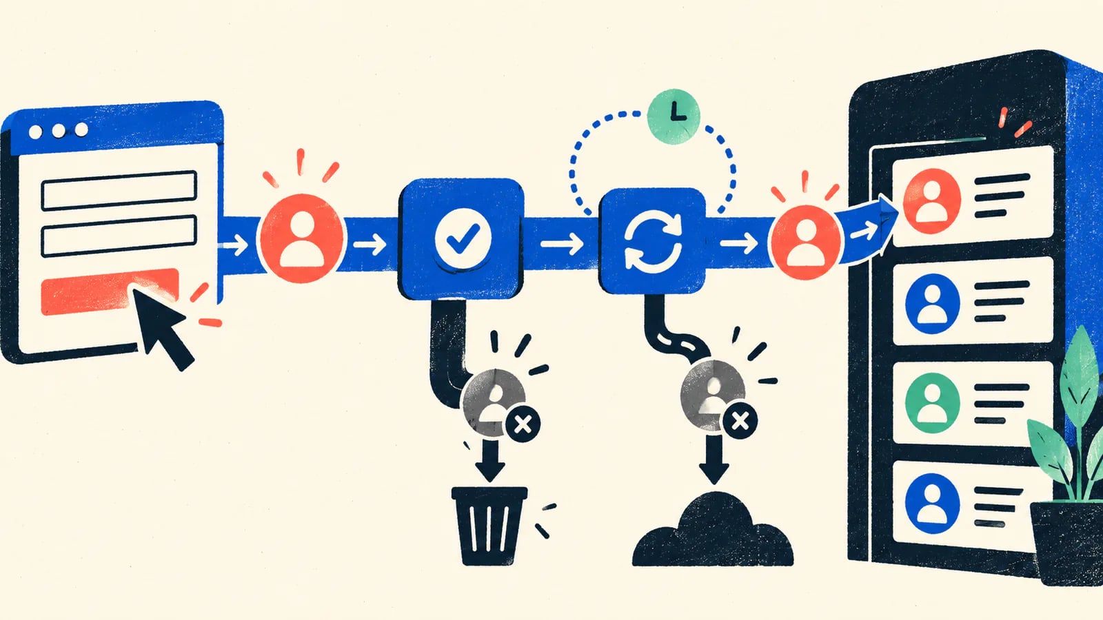Поток заявки от сайта через интеграцию к карточке клиента в CRM